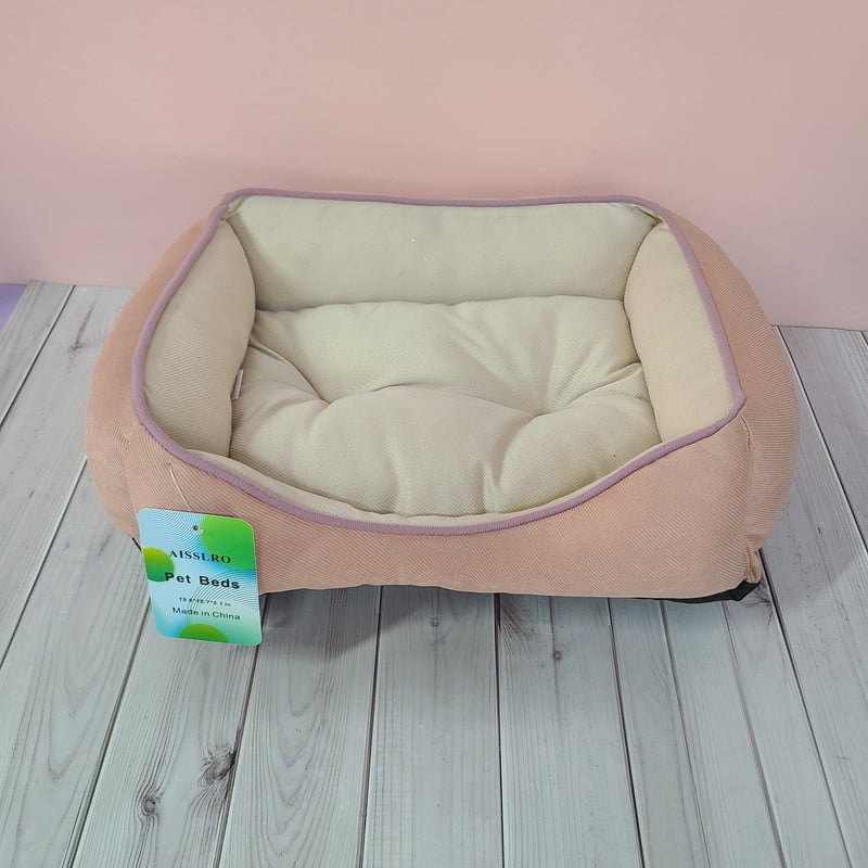 AISSLRO Pet furniture – Soft Comfortable Dog & Cat Bed with Supportive Cushion for Indoor Use