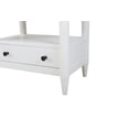 thumbnail image 3 of Newboti Furniture Open Nightstand White Finish With 2 Drawers 36309, 3 of 8