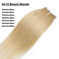 thumbnail image 4 of Benehair Tape In 100% Real Remy Human Hair Extensions Seamless Skin Weft Thick Glue Straight Women Blonde 10-20pcs 20inch CLEARANCE, 4 of 13