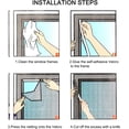 thumbnail image 3 of Mosquito Net for Window Net Insect Screen with 2 Rolls Adhesive Hoop Mosquito Protector Netting Mesh Window Curtain Screen 1.3*1.5m, 3 of 5