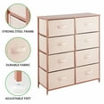 thumbnail image 4 of mDesign Large Storage Dresser Furniture, 8 Fabric Drawers, Light Pink/Rose Gold, 4 of 7