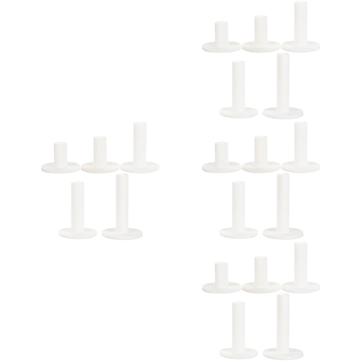 CRILSTYLEO Silicone Golf Tees White for Outdoor Use Stronger Shot 20Pcs