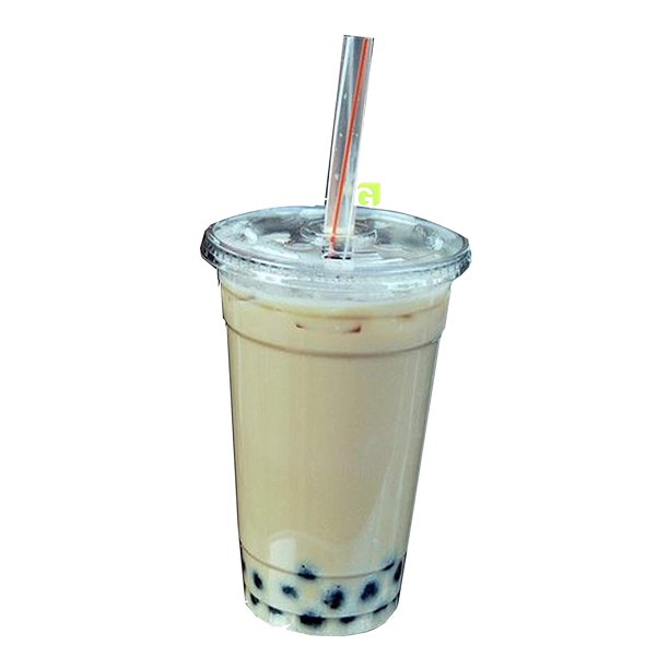 Green Direct Plastic Ultra Clear Cups With Flat Lids for Iced Coffee Bubble Boba Tea Smoothie ...