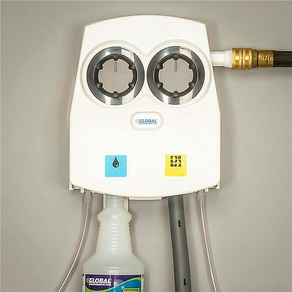 Global Industrial Universal Cleaning Chemical Dilution Dispenser Dual Flow 2-Che