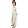 thumbnail image 2 of Alvivi Kids Girls Metallic Worship Costume Praise Liturgical Dance Applique Dress, 2 of 7