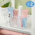 thumbnail image 3 of Organizador de plástico para cosméticos Stori Bliss, juego de 2, 3 of 8