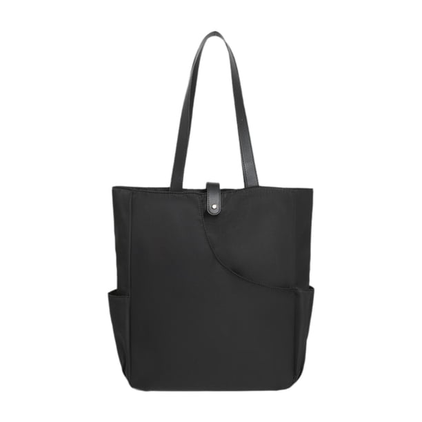 Bolsa de pickleball, bandolera, portátil, cómoda, de gran capacidad, ligera, para mujer Negro