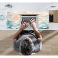 thumbnail image 5 of Modern Art Desk Mat Gaming Mouse Pad Stained Glass Computer Desk Pad, Large Laptop Keyboard Mat XL, Full Desktop Mat Glorious Computer Mouse Mat, Aesthetic Desk Decor Aesthetic 31.5" x 11.8", 5 of 6