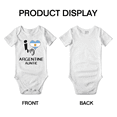 thumbnail image 3 of I Heart My Argentine Auntie Argentina Love Flag Baby Bodysuit (White, 0-3 Months), 3 of 5