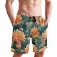 thumbnail image 6 of joogoo Men's Swim Trunks Cactus Flowers Beach Shorts with Pockets S, 6 of 6