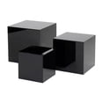 thumbnail image 3 of Cajas de almacenamiento de cubo acrílico, 3 uds., 10cm, 12,7 cm, 15,2 cm, soporte multifuncional para cupcakes, accesorios para mostrador al por menor Negro, 3 of 9