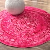 nuLOOM Vintage Reiko Rug 5' Pink Round (MCGZ01B-505R)
