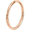 thumbnail image 4 of Sterling Silver Pink-Plated Hammered Ring, 4 of 7