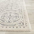 thumbnail image 3 of Safavieh Cambridge Collection CAM123D Handmade Moroccan Geometric Silver and Ivory Premium Wool Area Rug (8' x 10'), 3 of 3
