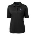 thumbnail image 2 of Women's Cutter & Buck Black Northwestern Wildcats Team Virtue Eco Pique Recycled Polo, 2 of 3