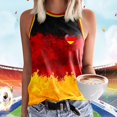 thumbnail image 4 of TUOYUAN Womens Germany Flag Print Round Neck Tank Sleeveless Summer Sport Top,Hot Pink,SIZE:S, 4 of 4