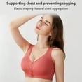 thumbnail image 4 of 2pcs Nursing Bra,Breastfeeding Bra,Wireless Maternity Bra,Seamless Support Bra,Front Snap Button Bra,Wide Shoulder Strap Bra,Wire Free Tank Bra,Summer Thin Section Bra, 4 of 8