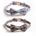 thumbnail image 1 of Collar de perro de 2 piezas con diseño de flores, ajustable, de nailon, adecuado para perros pequeños y medianos, 1 of 5