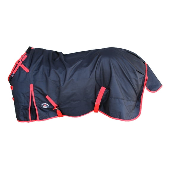 84" 1200D Turnout Rain Horse SHEET Light Winter Blanket Black 308G
