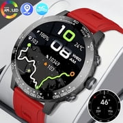 Men's Outdoor GPS Smartwatch, AMOLED HD Display, Wireless Calling, Compass Barometer, Message Alerts, 100+ Sports Modes, Fitness Activity Tracker