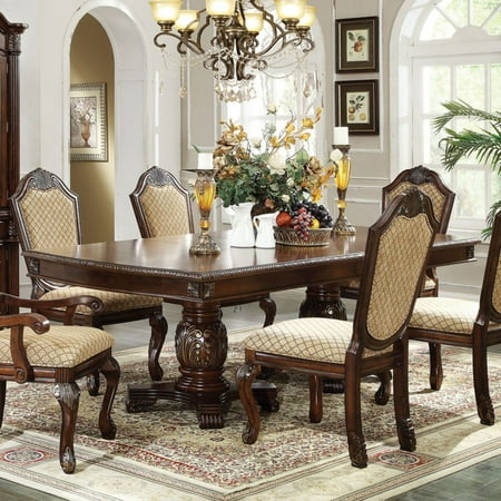 dining acme table furniture rectangular ville chateau