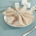 thumbnail image 5 of Balsa Circle 5 Pieces Beige 20" Premium Polyester Napkins Faux Burlap, 5 of 8
