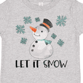 thumbnail image 4 of Inktastic Let It Snow Cute Snowman in Hat and Scarf Boys or Girls Toddler T-Shirt, 4 of 5