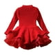 thumbnail image 4 of Vestido NNJXD Suéter de punto de manga larga para niñas, Navidad, 5-6 años, rojo, 4 of 7
