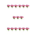 thumbnail image 1 of Naiovety Arreglo de flores artificiales de larga duración de 3 piezas para interior o exterior de bajo mantenimiento rosa roja Type2 NO2, 1 of 6