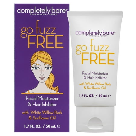 Completely Bare Go Fuzz Free Facial Moisturizer & Hair Inhibitor, 1.7 FL OZ