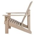 thumbnail image 4 of Shine Company Traditional Cedar Wood Patio Firepit Adirondack Chair in Gray, 4 of 7