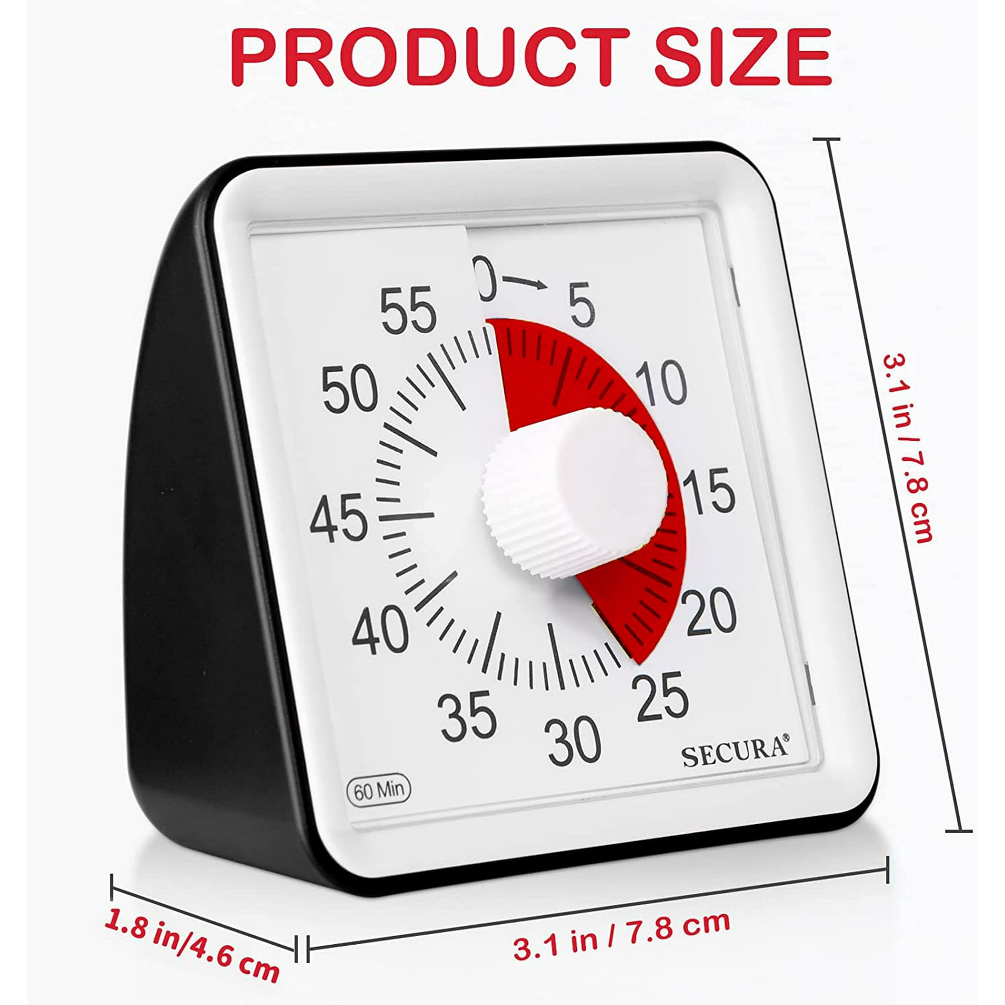 Minuteur De Cuisine Mécanique Magnétique – Compte à Rebours 60 Minutes