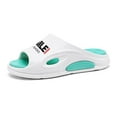 thumbnail image 1 of Men's Beach Slippers with Soft Low Arch Support Comfortable Thick Sole Anti Slip Easy To Clean, 1 of 5