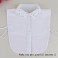 thumbnail image 2 of LoudSung Detachable Half Shirt Blouse Fake Collar Embroidered Butterfly Decorative Dickey False Collar Elegant Design for Women Girls, 2 of 9