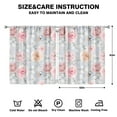 thumbnail image 2 of Printed Botanical Window Curtains 52x63 Inch Rod Pocket Blackout Drapes 2 Panels for Bedroom and Light Filtering, 2 of 2