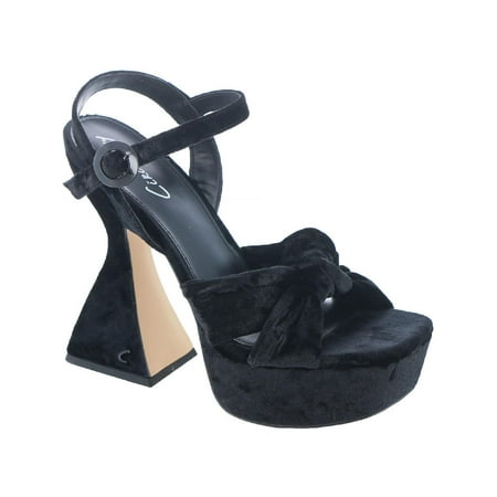 

Circus by Sam Edelman Womens Audrea Velvet Ankle Strap Platform Sandals