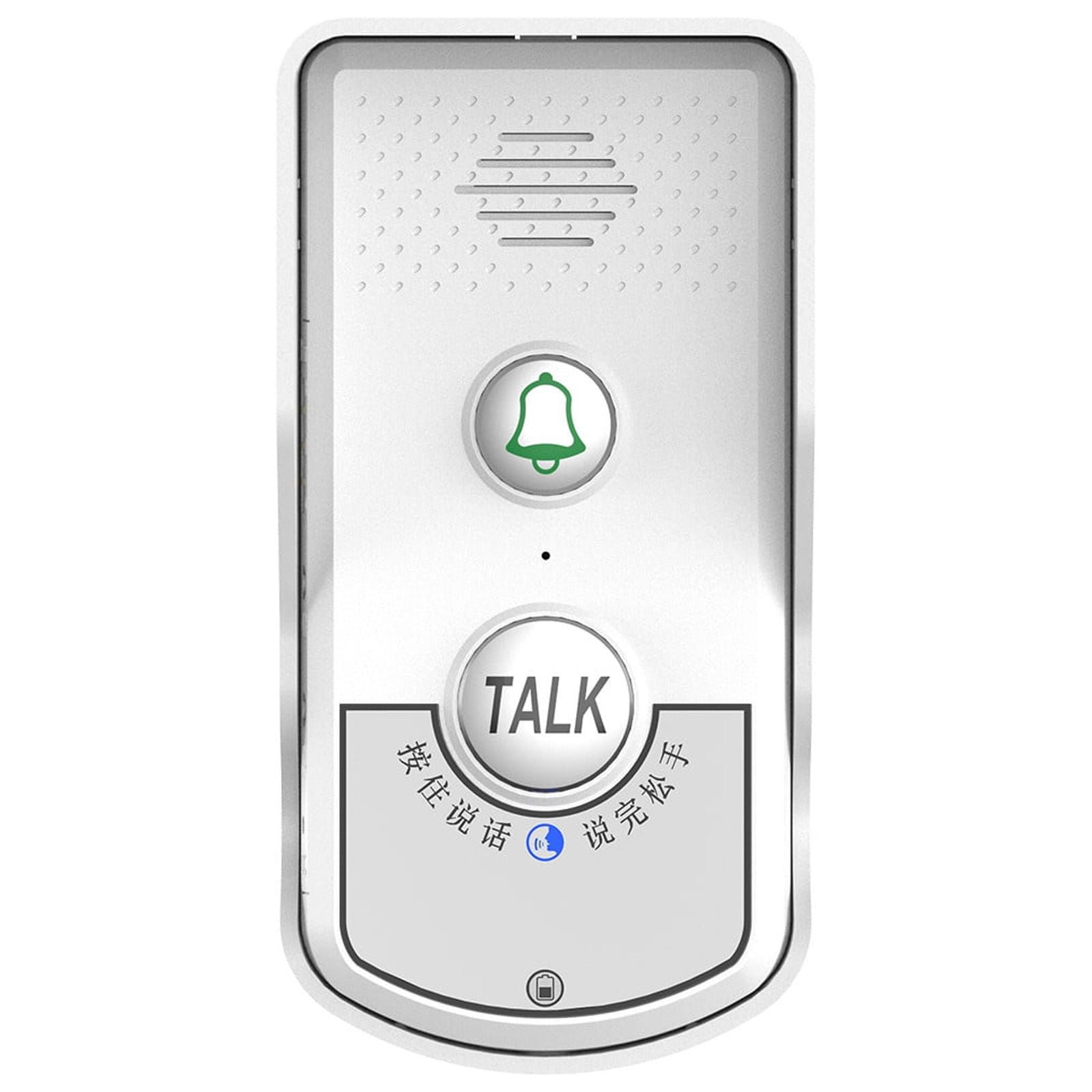 Foqnuq Wireless Voice Intercom Doorbell 1000m Range Two-way Intercom Rechargeable Long Standby 1-8 Floors Home Security System