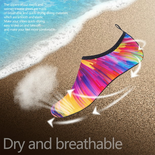 Deportes Acuáticos Zapatos para deportes acuáticos, descalzos de secado rápido Aqua Yoga Slip-on para hombres y mujeres (38)