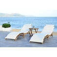 thumbnail image 3 of Safavieh Pacifica Outdoor Modern 3 Piece Lounge Set with Cushion, 3 of 12