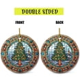 thumbnail image 4 of Stained Glass Patterns Christmas Tree Ceramic Ornament for Christmas Decorations, Christmas Ornament for Xmas Tree Decors, Ceramic Tree Ornament for Christmas Hanging Decorations, 4 of 5