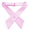 thumbnail image 3 of TOPTIE Womens Polyester Adjustable School Uniform Criss-Cross Bow Tie, Pink, 3 of 10
