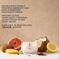 thumbnail image 5 of Allswell Calm (Coconut + Citrus + Amber) Scented 1-Wick Organic Blown Jar Spa Candle 8oz., 5 of 14
