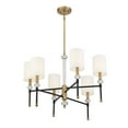 thumbnail image 4 of Tivoli 6-Light Chandelier in Matte Black with Warm Brass Accents, 4 of 5