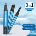thumbnail image 6 of Xylobyte Ear and Nose Hair Trimmer for Women Men,2025 Professional Painless Rechargeable 3 in 1 Eyebrow & Facial Hair Trimmer with Powerful Motor and Dual-Edge Blades Easy Cleansing, 6 of 8