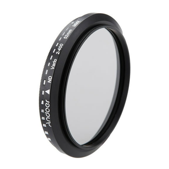 Andoer 52mm Adjustable Fader Neutral Density Filter - ND2 to ND400 Range for Nikon DSLR Cameras