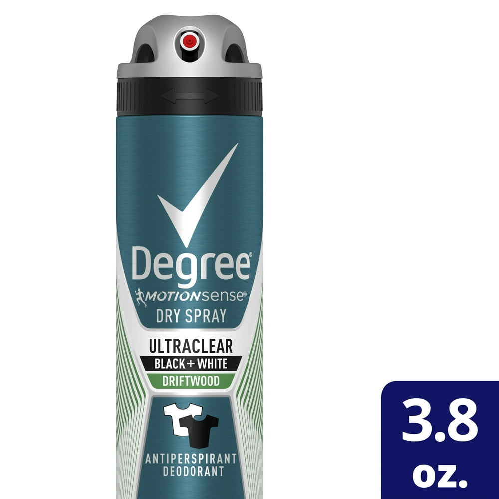 Degree Men UltraClear Antiperspirant Deodorant Dry Spray Black + White