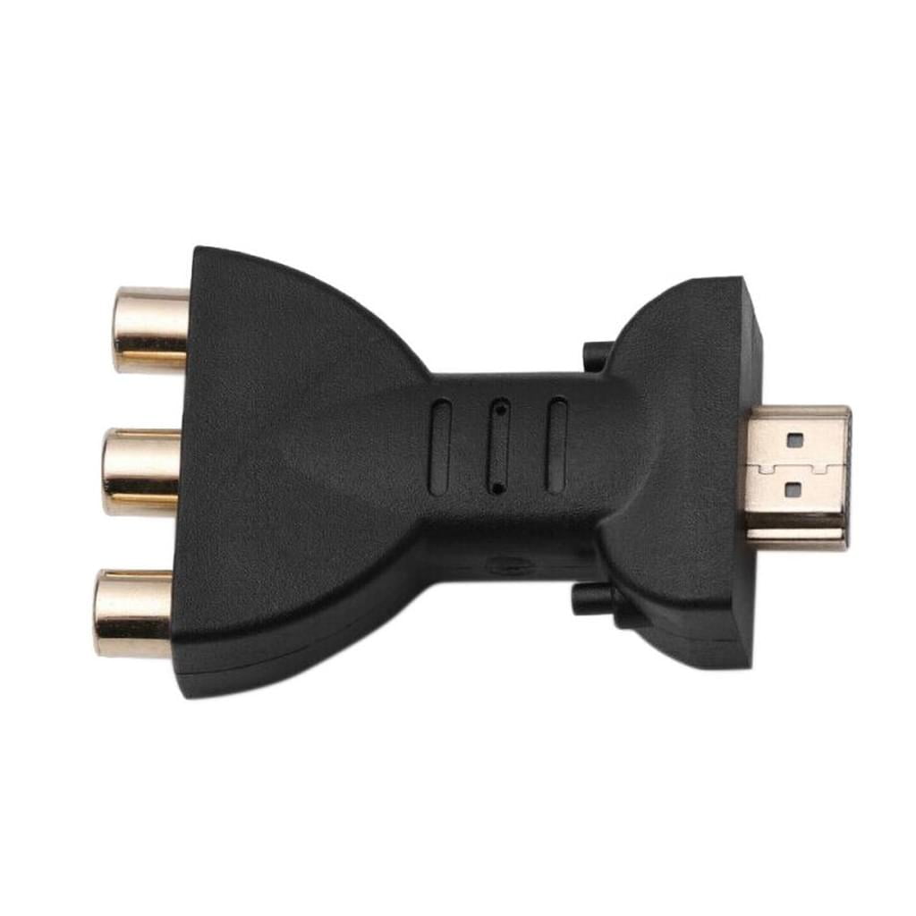 Adaptador HDMI A RCA - Cable De 5 Pies, Conector Dorado - Convierte 1080P A Video/Audio Para TV Antiguas