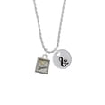 thumbnail image 2 of Delight Jewelry Two-tone Shadow Box ''Dream'' with Star Silvertone Script Initial Disc - & - Charm Necklace, 20"+3", 2 of 4