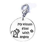 Angel Clasp Charm - SEXY SPARKLES Loss of Cat Pet Memorial Charm