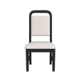 thumbnail image 3 of Woodridge  Dining Side Chair with WhiteFabric in Black with Grain (2 Per Carton), 3 of 8